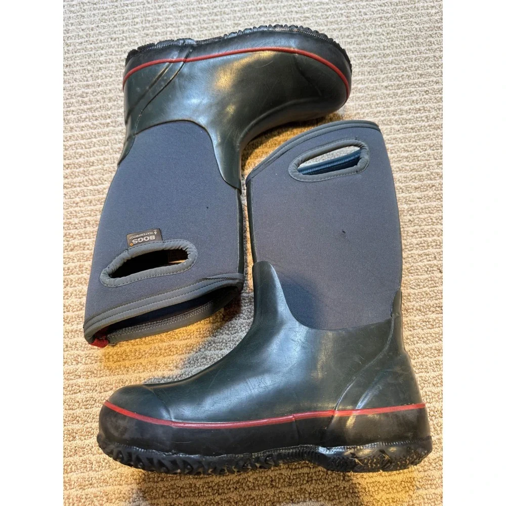 Bogs Solid Classics Kids‎ Waterproof Insulated Winter Boots Black Navy size 3